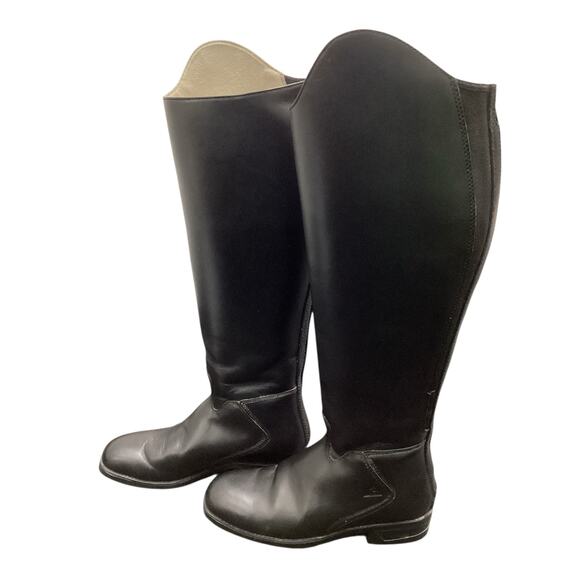 Mountain Horse Boots Women’s Size 8W Leather High Riding Boots Back Zipper Black - Picture 2 of 11
